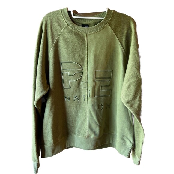 Woman’s PE Nation observation sweatshirt in sage Medium $149 - Picture 2 of 9